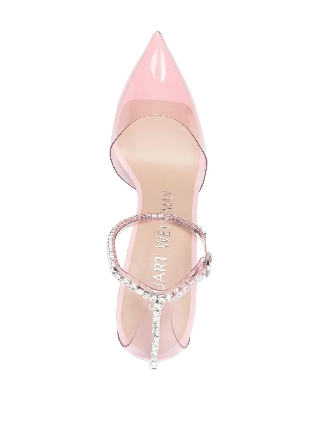 Stuart Weitzman クリスタル装飾 ポインテッドパンプス - 画像3