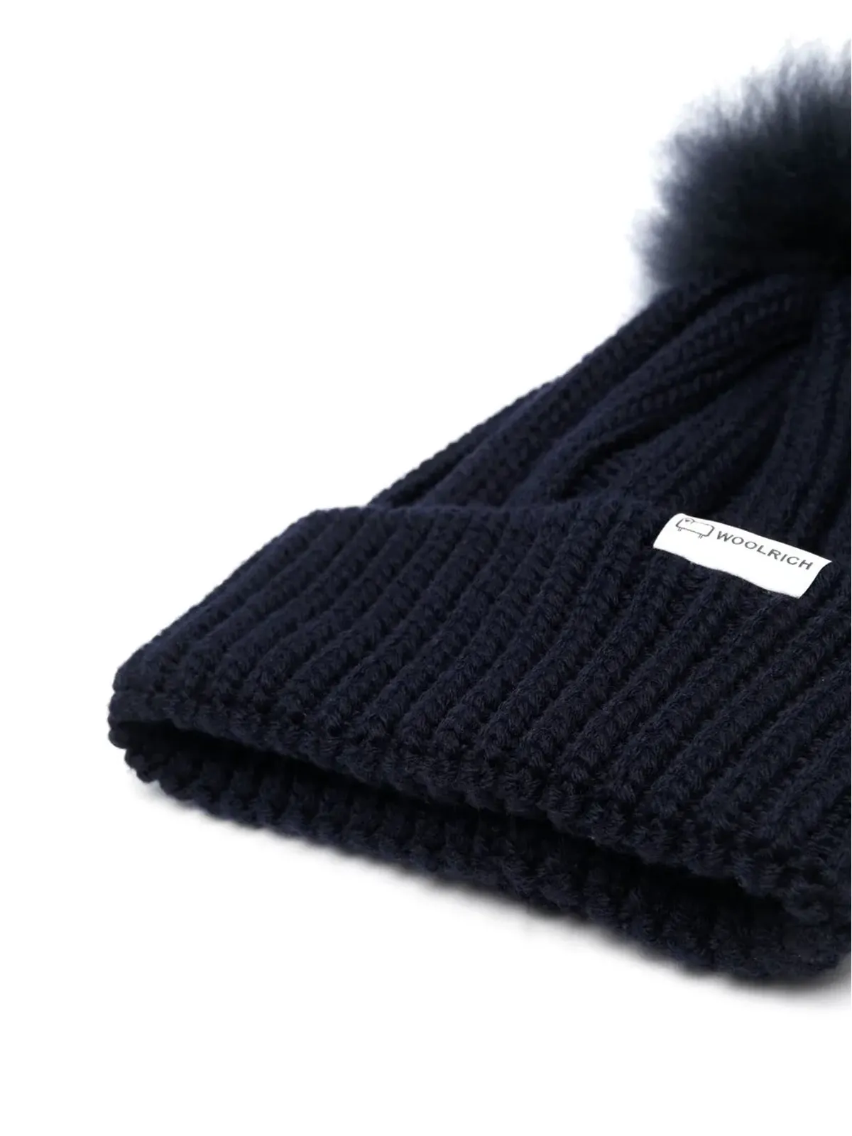 Woolrich Kids ロゴパッチ ポンポンビーニー - 画像2