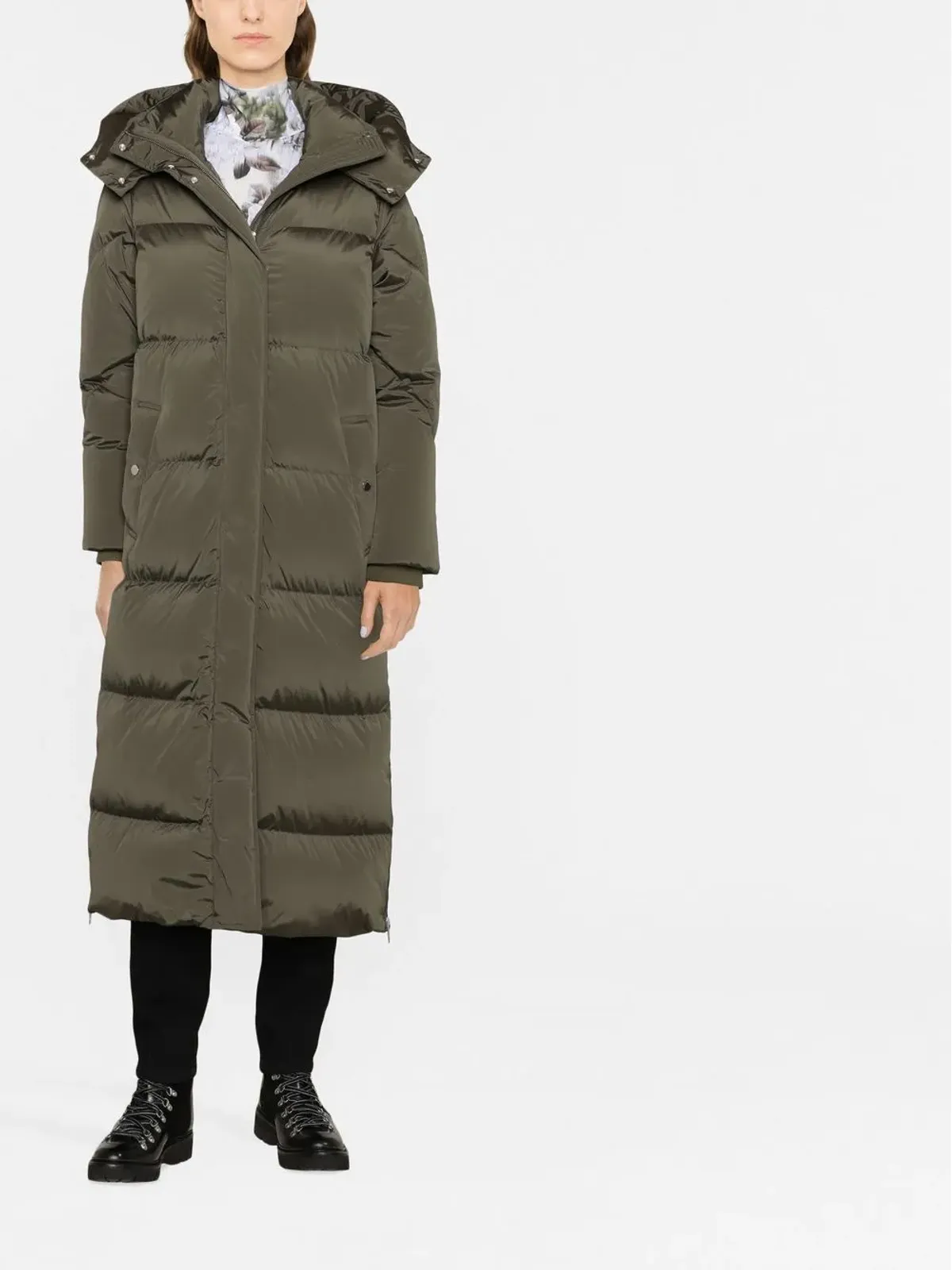 Woolrich オーロラ ロングダウンパーカ - グリーン - 画像2