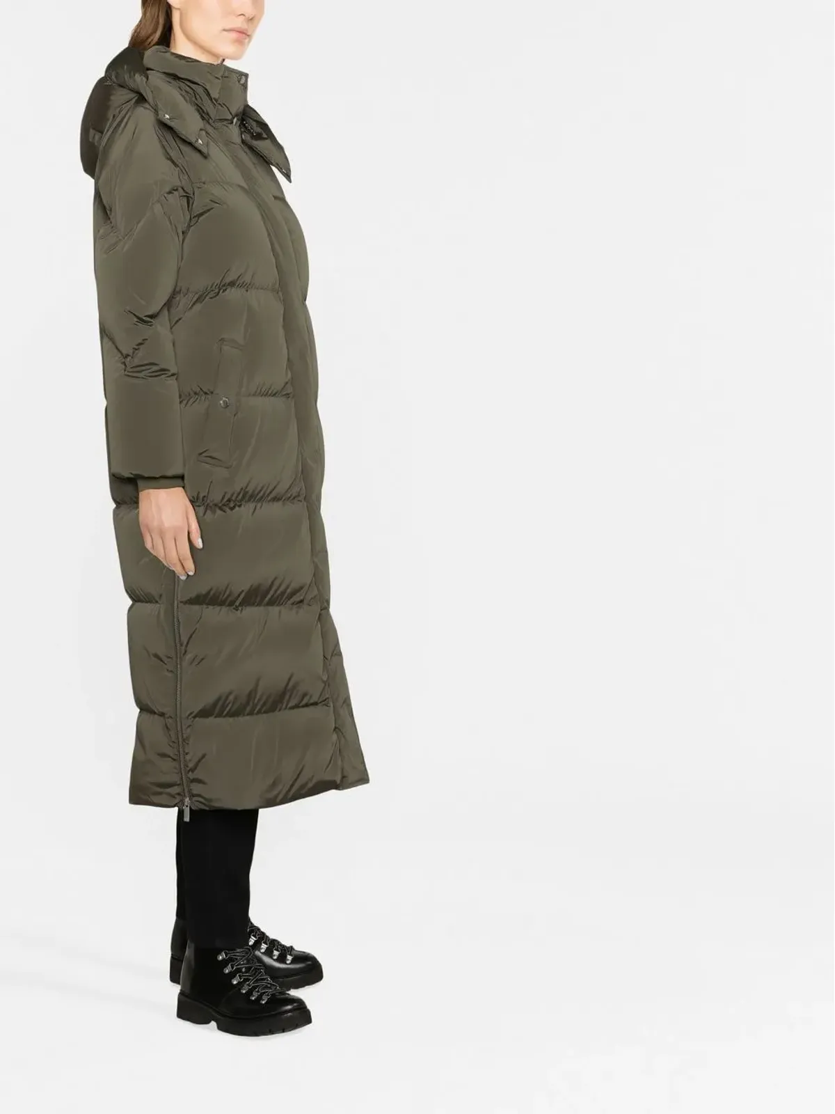 Woolrich オーロラ ロングダウンパーカ - グリーン - 画像4
