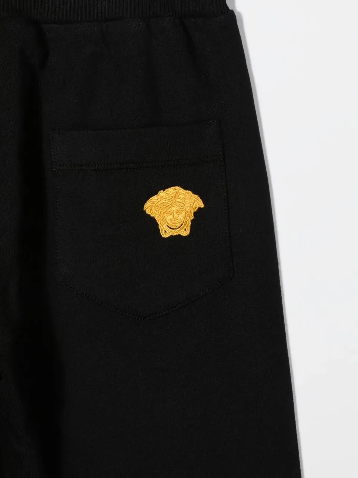 Versace Kids メデューサ刺繍トラックパンツ - ブラック - 画像3
