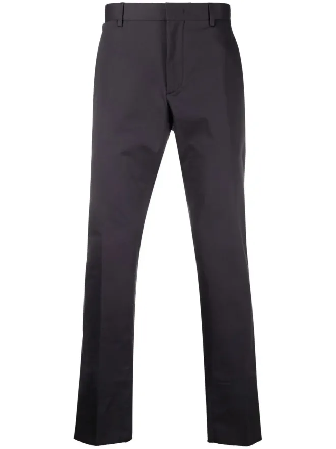 ZEGNA Zegna ストレートレッグ コットンパンツ ブルーの商品画像