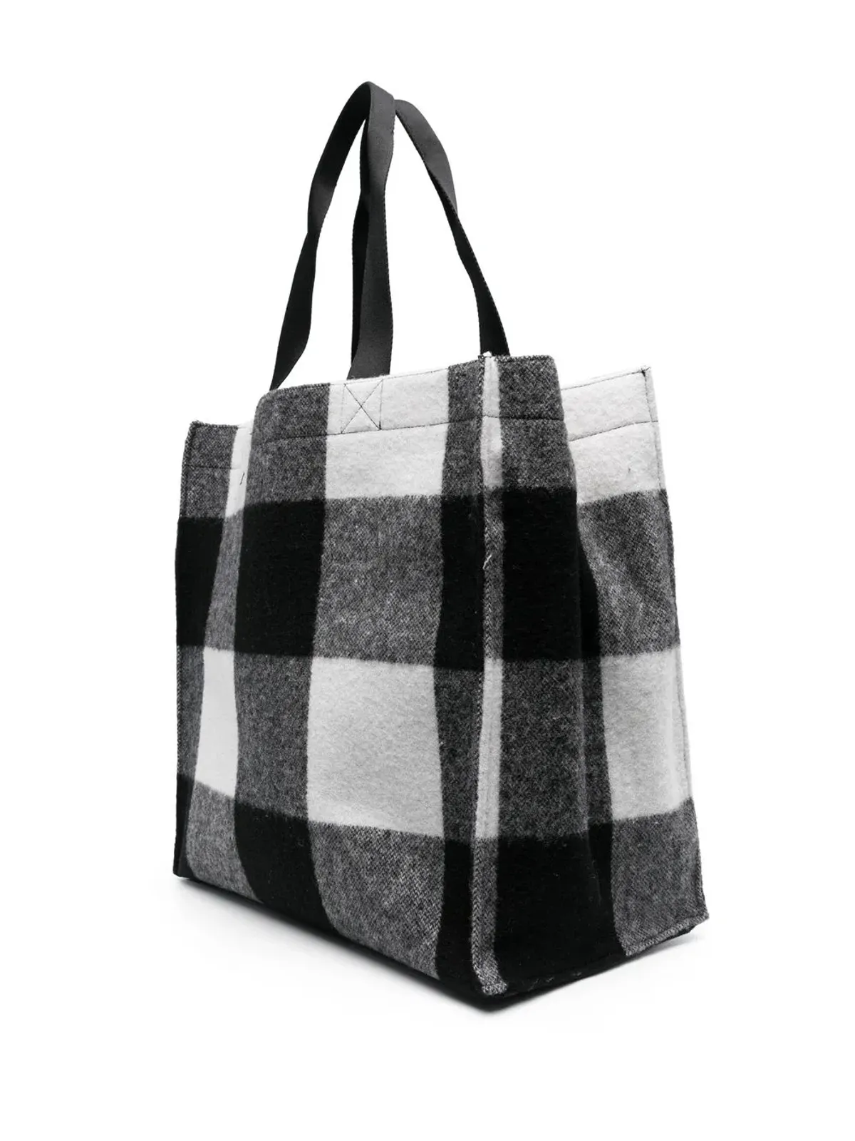 Woolrich ロゴプリント チェック柄 トートバッグ - 画像3