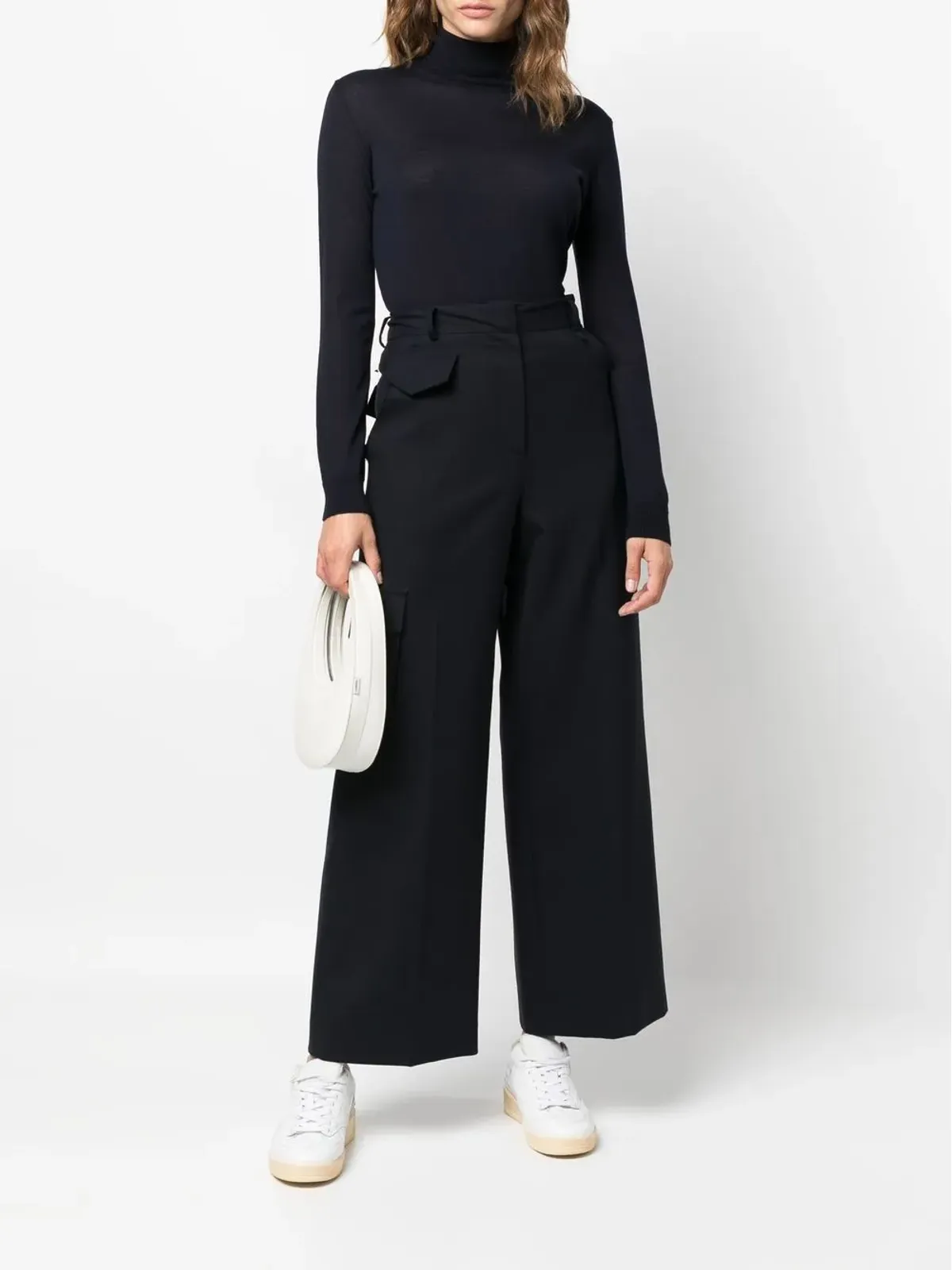 Woolrich ファインニット タートルネックトップ - 画像2