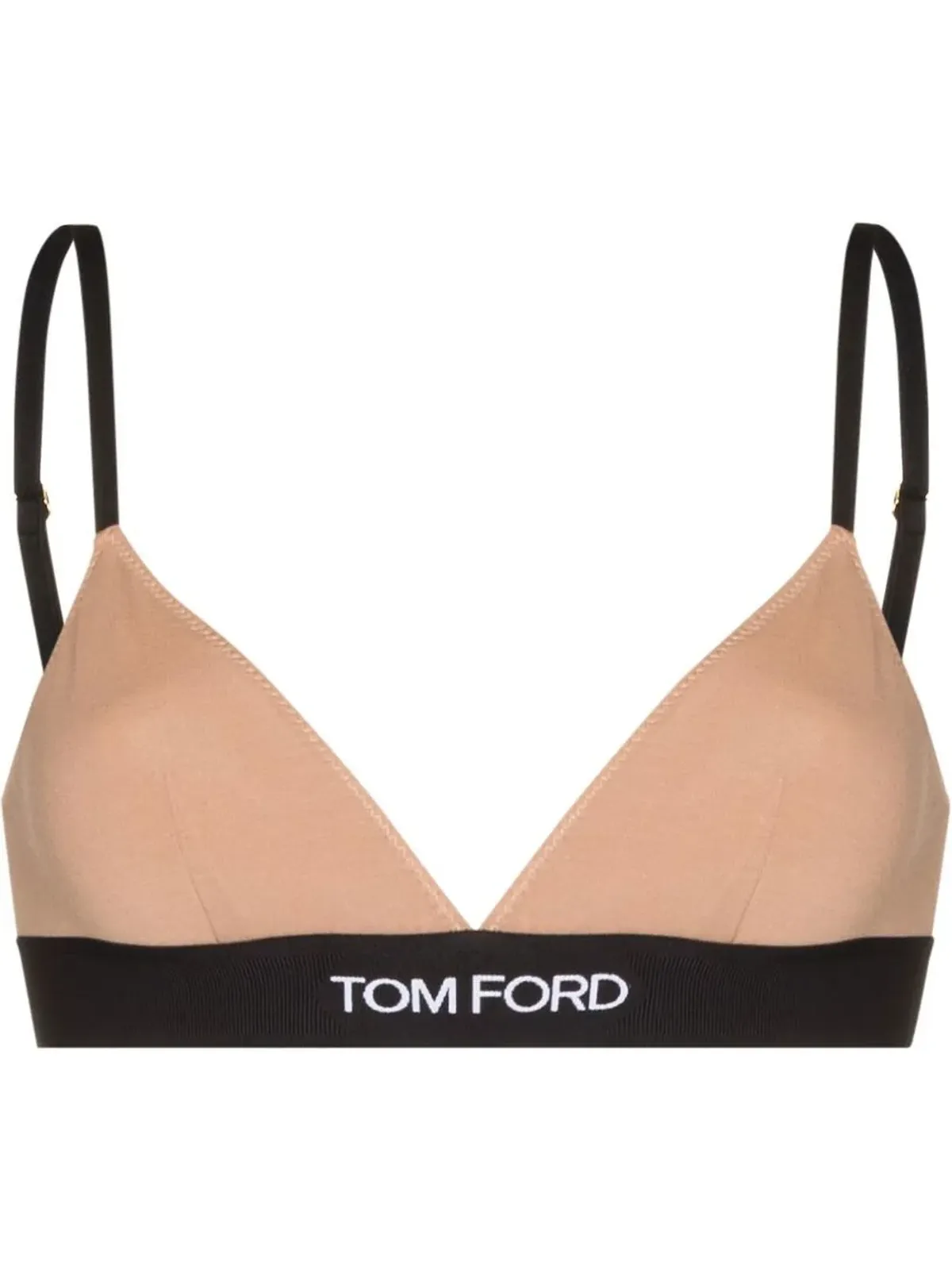 TOM FORD ロゴ入りアンダーバンド三角ブラ - 画像1