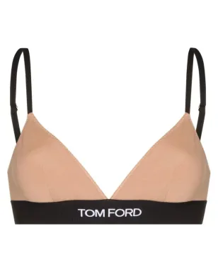 TOM FORD ロゴ入りアンダーバンド三角ブラ - サムネイル1