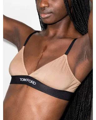 TOM FORD ロゴ入りアンダーバンド三角ブラ - サムネイル2