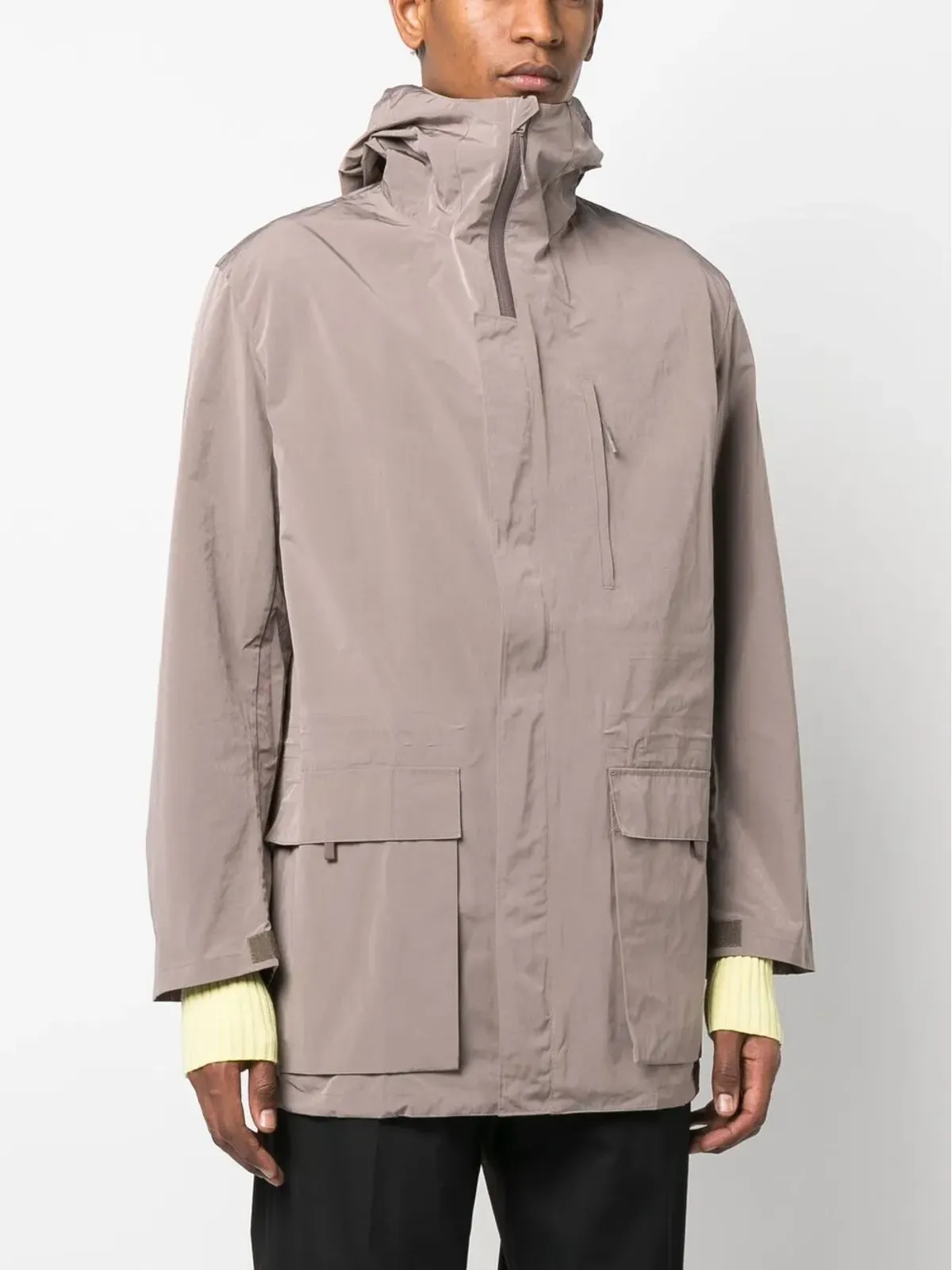 Y-3 クラシック ドリコ フード付きパーカー ブラウン - 画像3