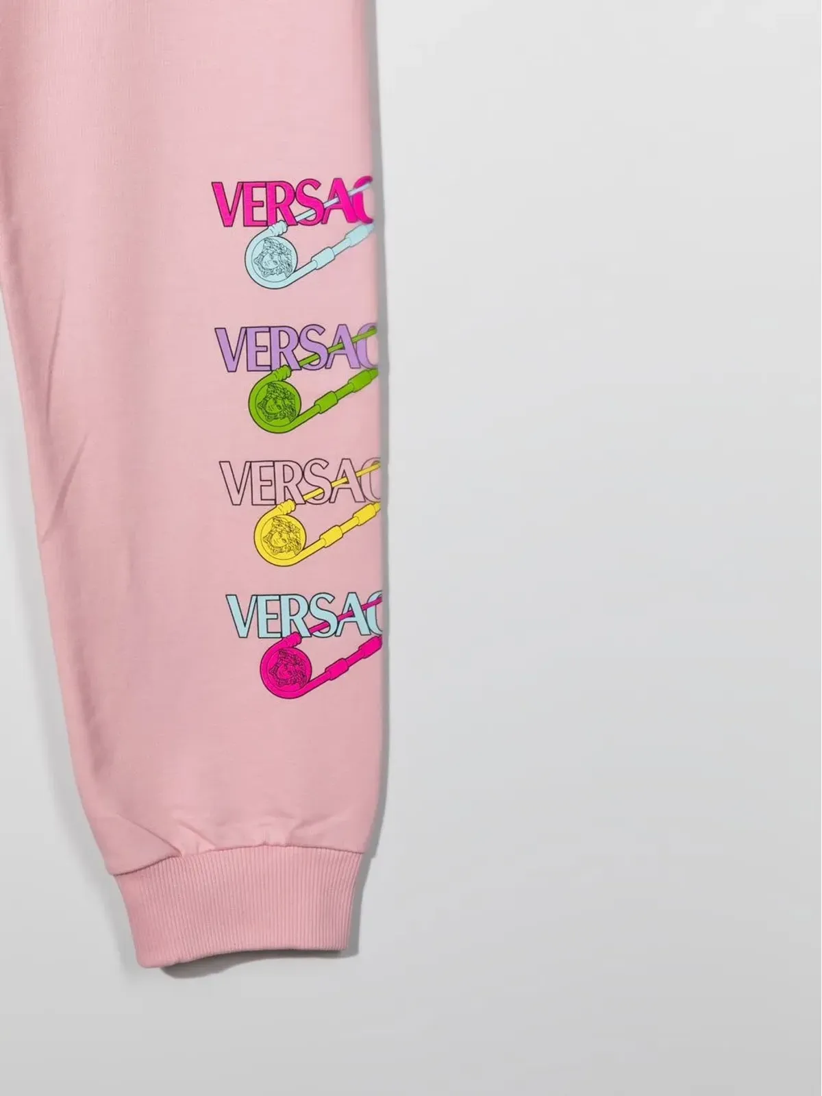 Versace Kids TEEN ロゴプリント トラックパンツ - 画像3