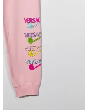 Versace Kids TEEN ロゴプリント トラックパンツ - サムネイル3
