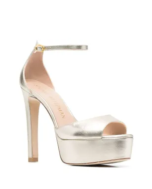 Stuart Weitzman ディスコ・プラットフォームサンダル ゴールド - サムネイル2
