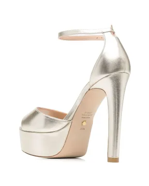 Stuart Weitzman ディスコ・プラットフォームサンダル ゴールド - サムネイル3
