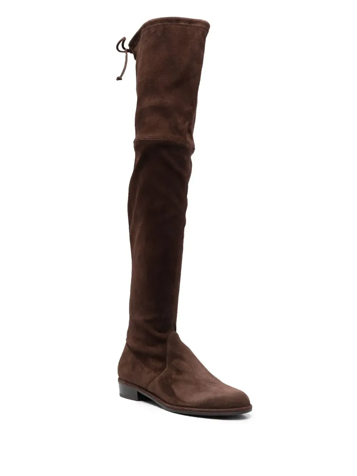 Stuart Weitzman Lowland タイハイブーツ ブラウン - 画像2