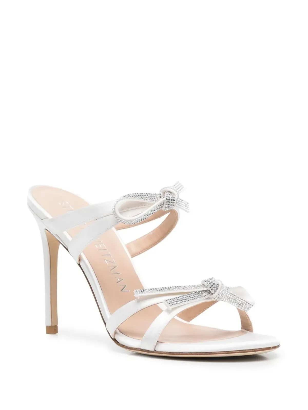 Stuart Weitzman ボウ クリスタル装飾サンダル - 画像2