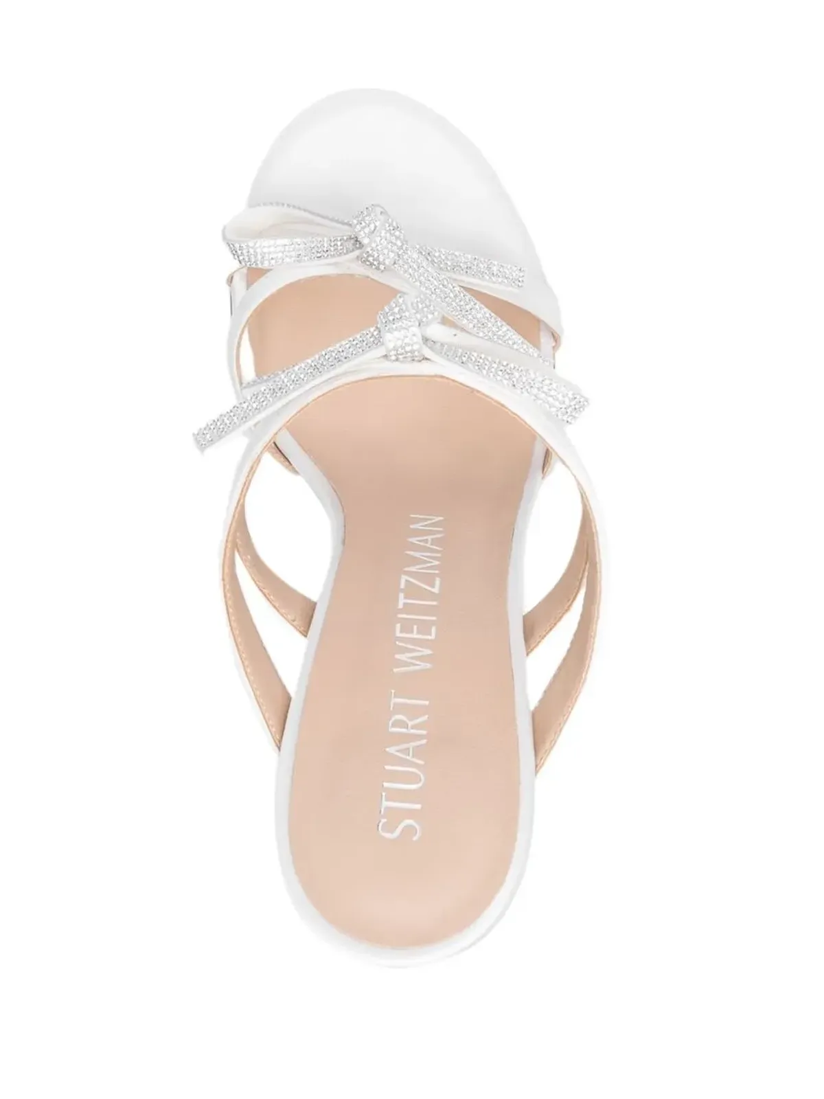 Stuart Weitzman ボウ クリスタル装飾サンダル - 画像4