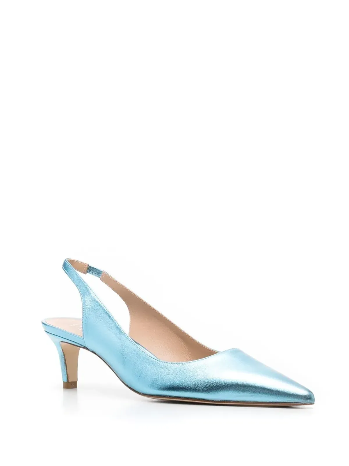 Stuart Weitzman メタリックエフェクト ポインテッドパンプス - ブルー - 画像2