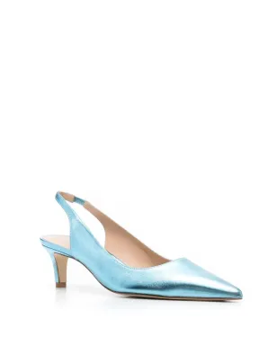 Stuart Weitzman メタリックエフェクト ポインテッドパンプス - ブルー - サムネイル2
