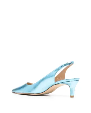 Stuart Weitzman メタリックエフェクト ポインテッドパンプス - ブルー - サムネイル3