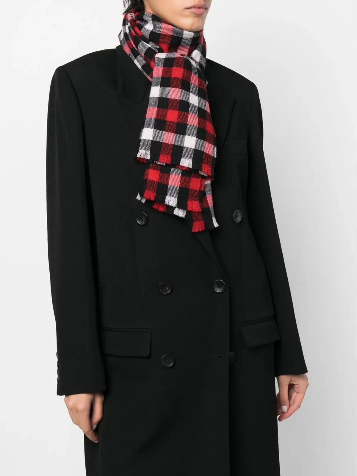 Woolrich マイクロバファローチェックスカーフ - 画像2