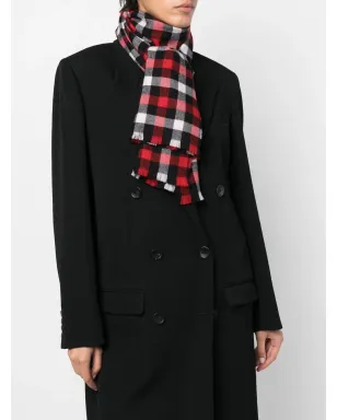 Woolrich マイクロバファローチェックスカーフ - サムネイル2
