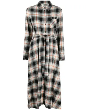 Woolrich チェックシャツドレス ブラック - サムネイル1
