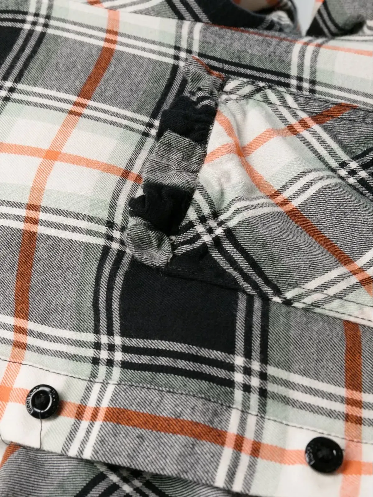 Woolrich チェックシャツドレス ブラック - 画像5