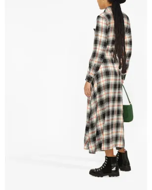 Woolrich チェックシャツドレス ブラック - サムネイル3