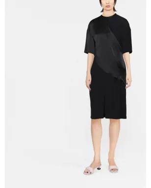Stella McCartney パanelled draped T-shirt dress ブラック - サムネイル2