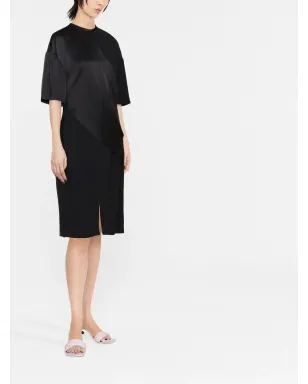 Stella McCartney パanelled draped T-shirt dress ブラック - サムネイル3