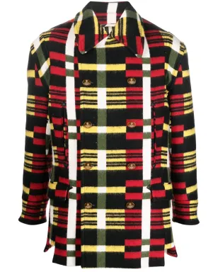 Vivienne Westwood チェック柄ダブルブレストコート - サムネイル1