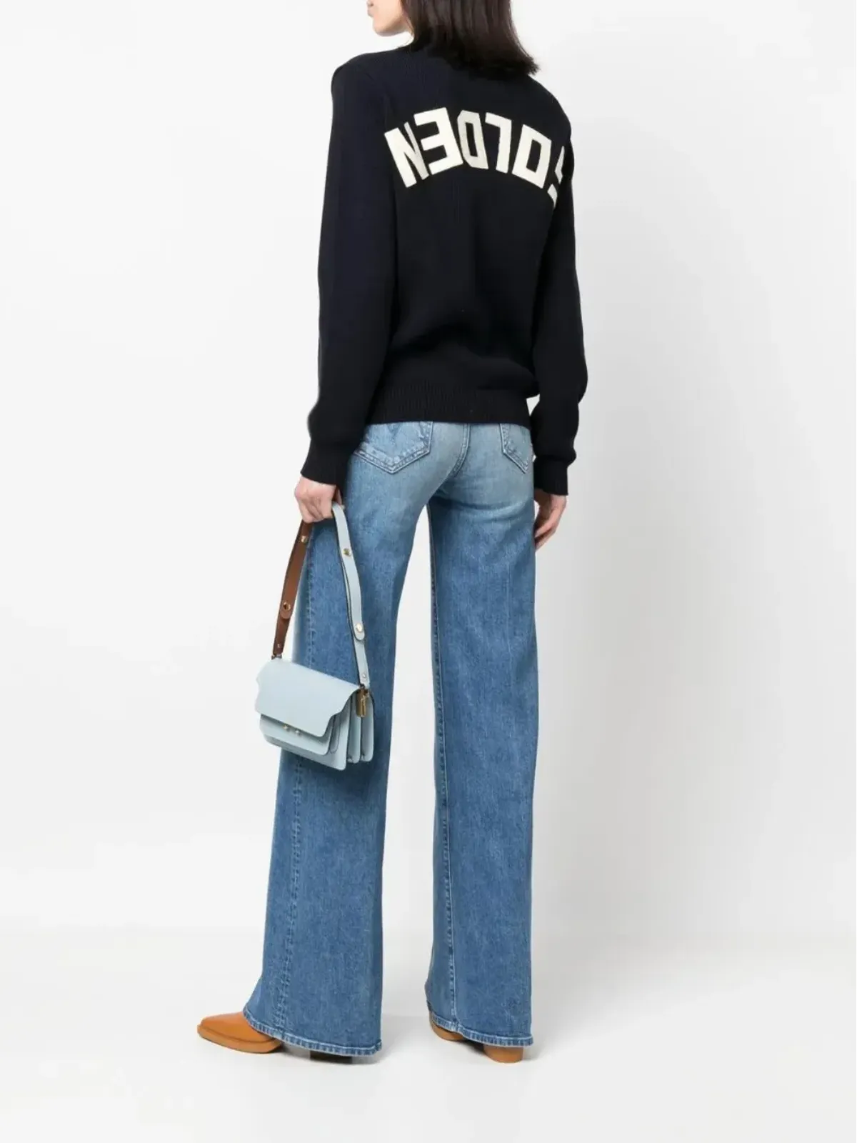 Golden Goose 長袖Tシャツ（ブルー） - 画像2