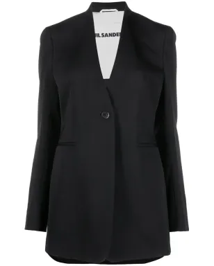 Jil Sander ラペルレス・シングルブレスト・ブレザー - サムネイル1