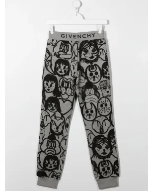 Givenchy Kids graphic print track pants - Grey - サムネイル2