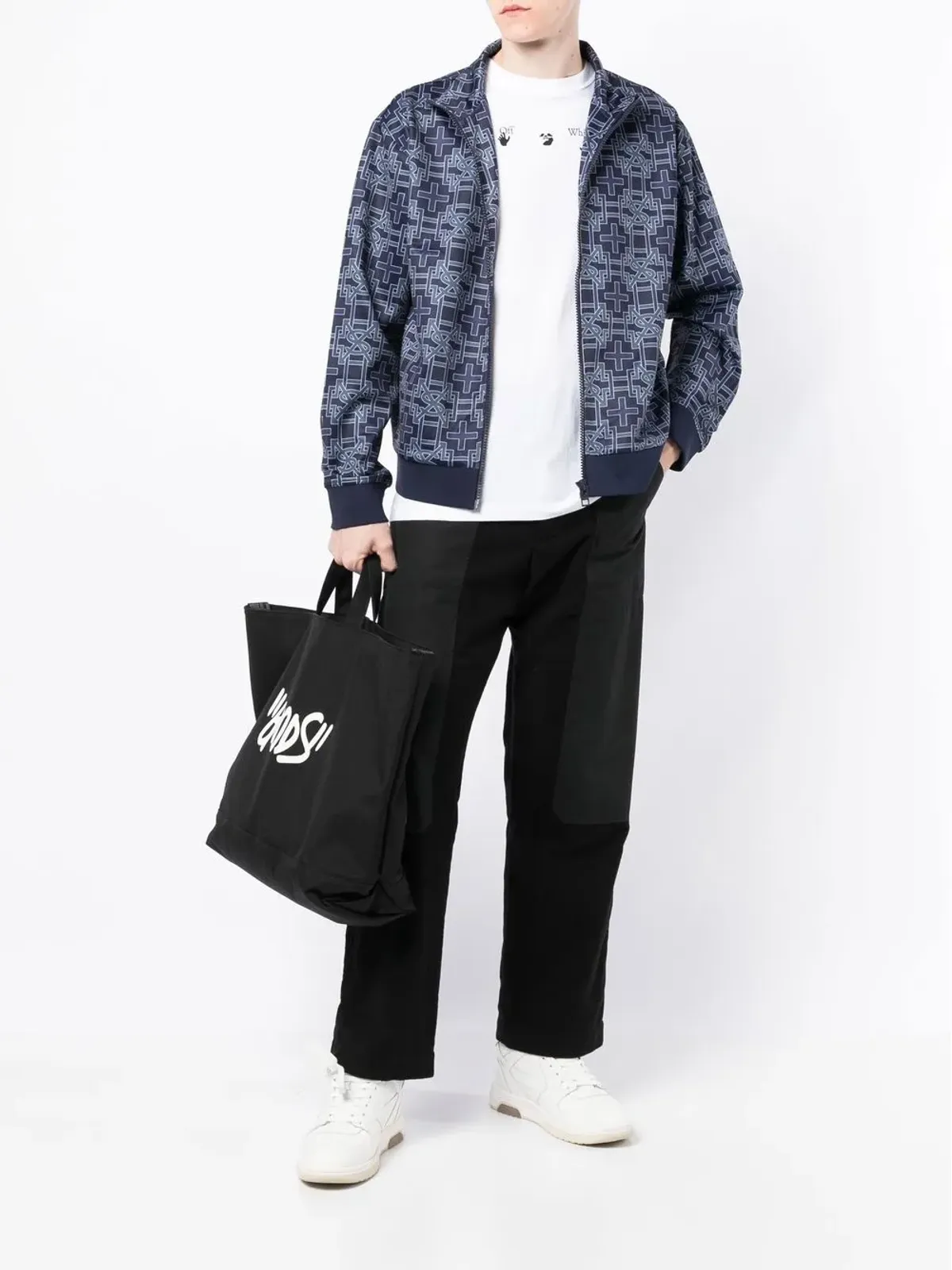 Ksubi モノグラム ジップアップ スポーツジャケット - 画像2