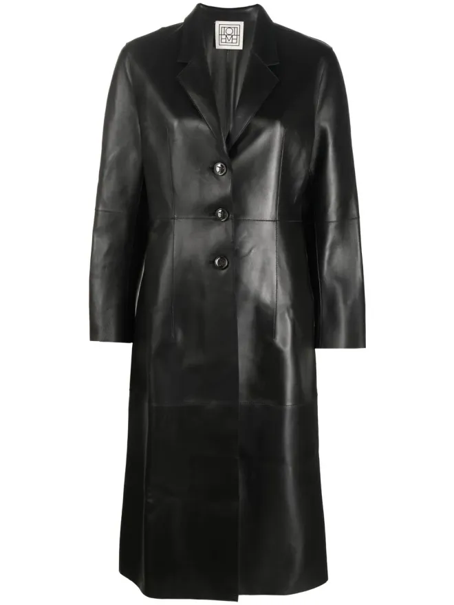 TOTEME TOTEME シングルブレストレザーコートの商品画像
