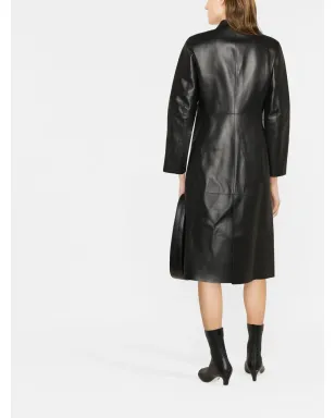 TOTEME シングルブレストレザーコート - サムネイル4