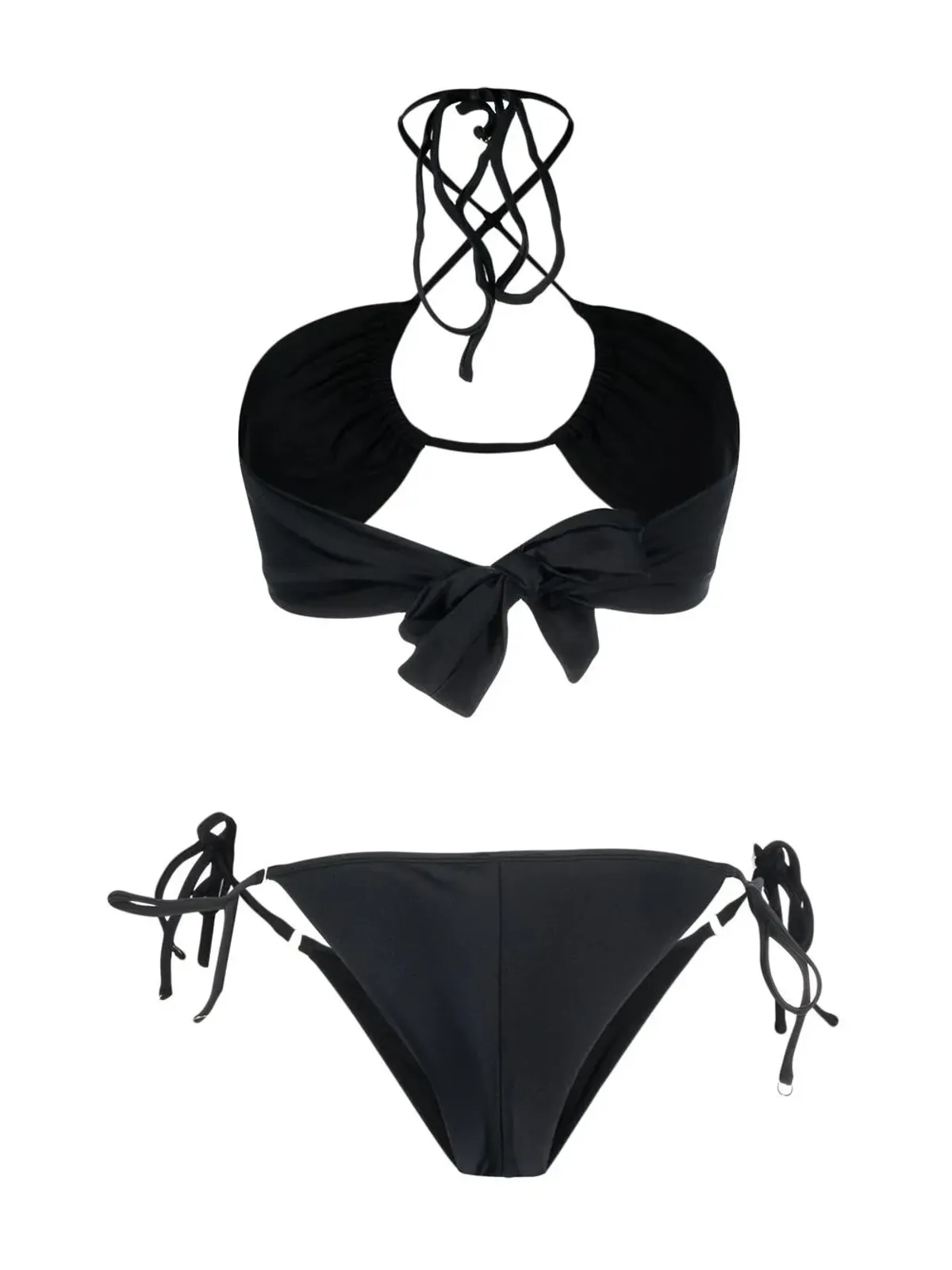 Noire Swimwear ホルターネックビキニ - ブラック - 画像2