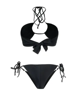 Noire Swimwear ホルターネックビキニ - ブラック - サムネイル2