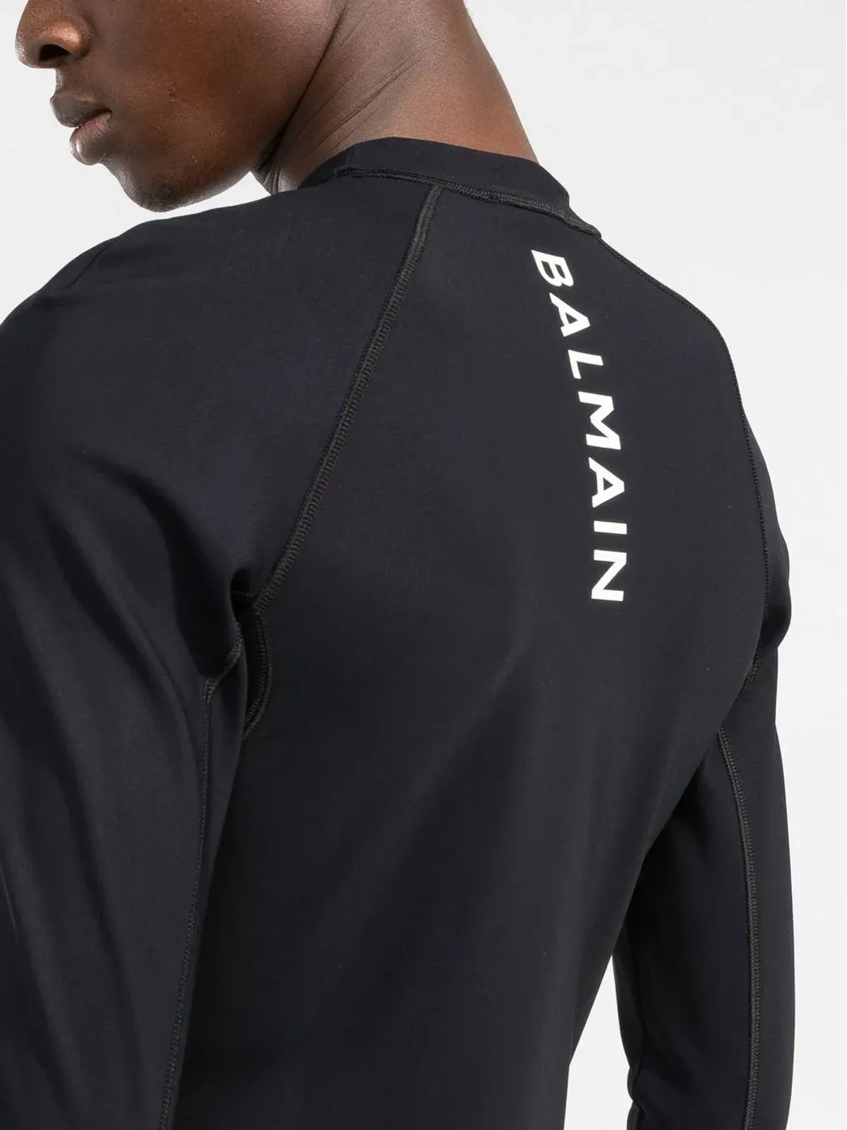 Balmain ロゴ入り長袖トップ - 画像5