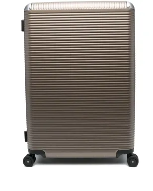 FPM Milano パネル張りアルミニウム製スーツケース（ブラウン） - サムネイル1
