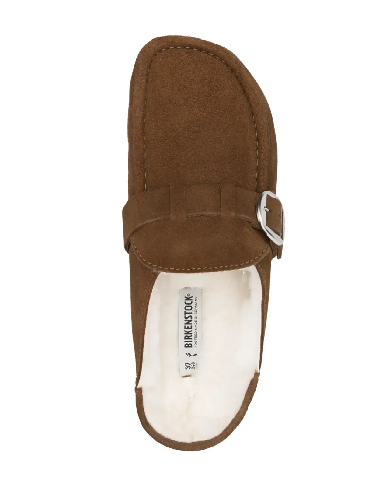 Birkenstock Buckley スリップオン ラインド クロッグ ブラウン - 画像4