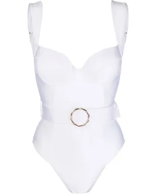 Noire Swimwear ベルトディテールのワンピース水着 - サムネイル1