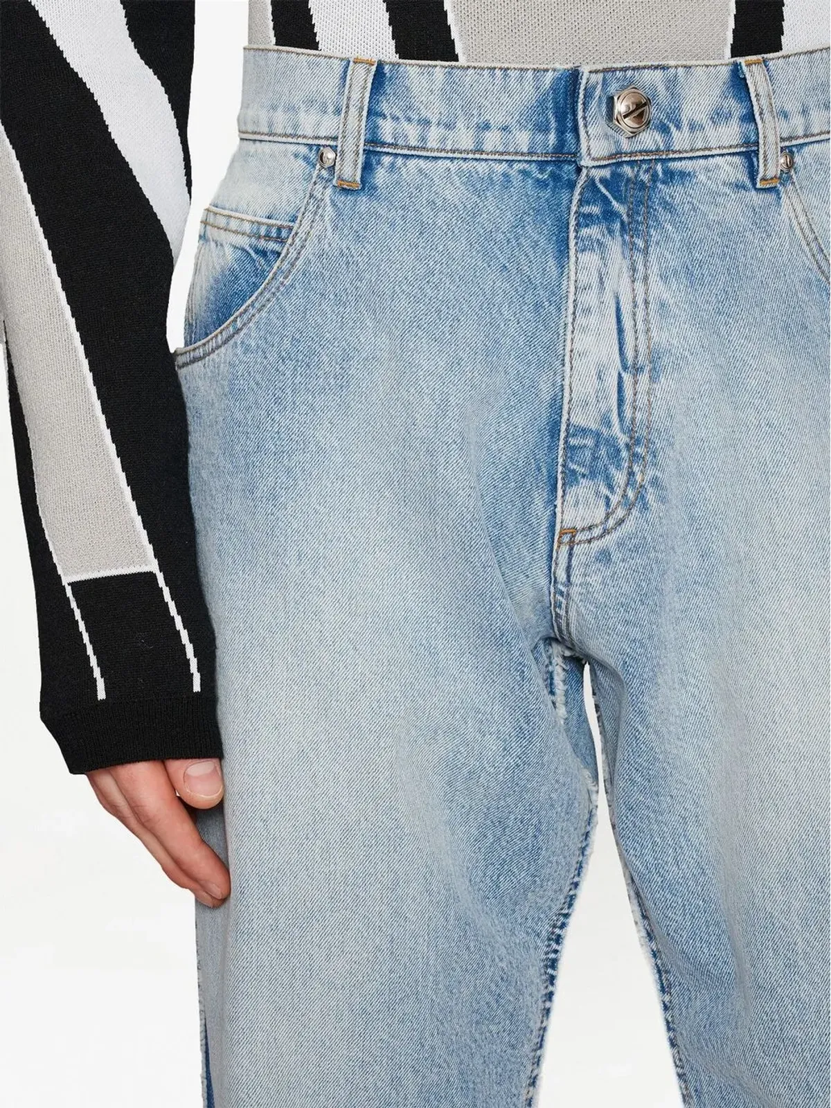 Balmain ルーズフィットストレートジーンズ - 画像5