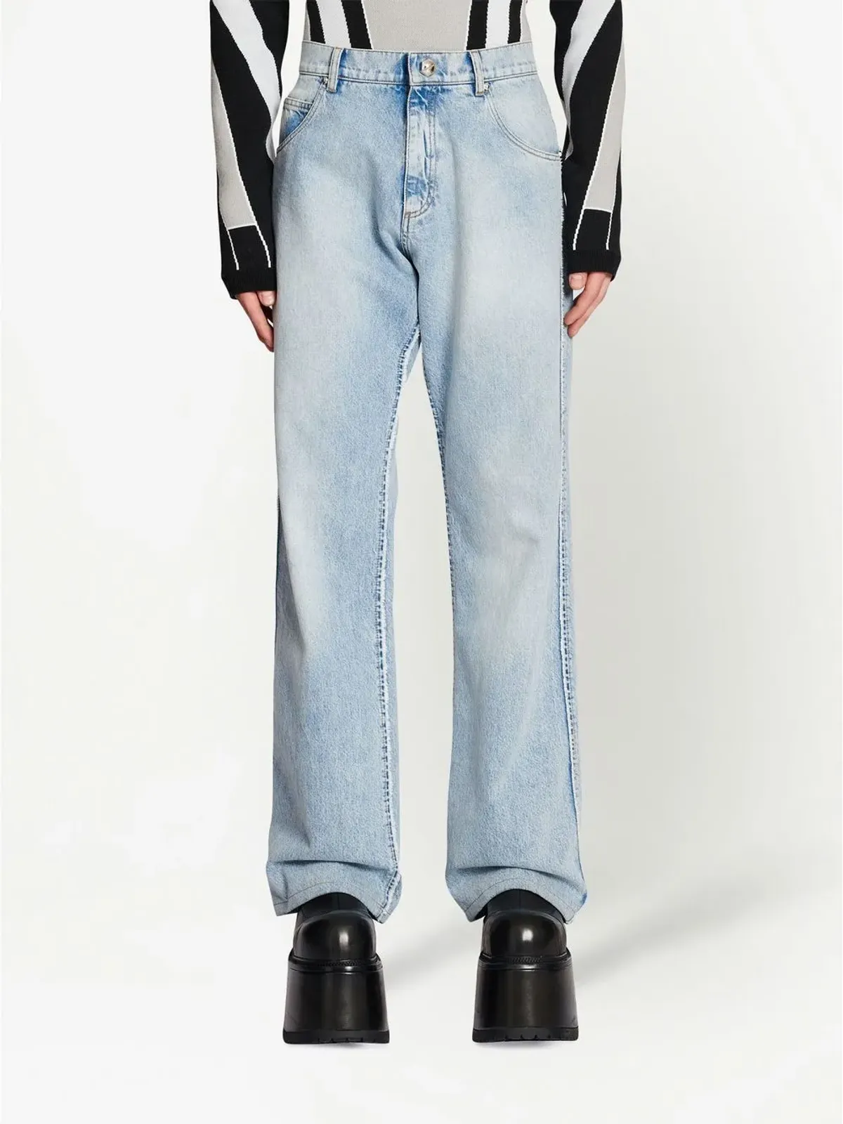 Balmain ルーズフィットストレートジーンズ - 画像3