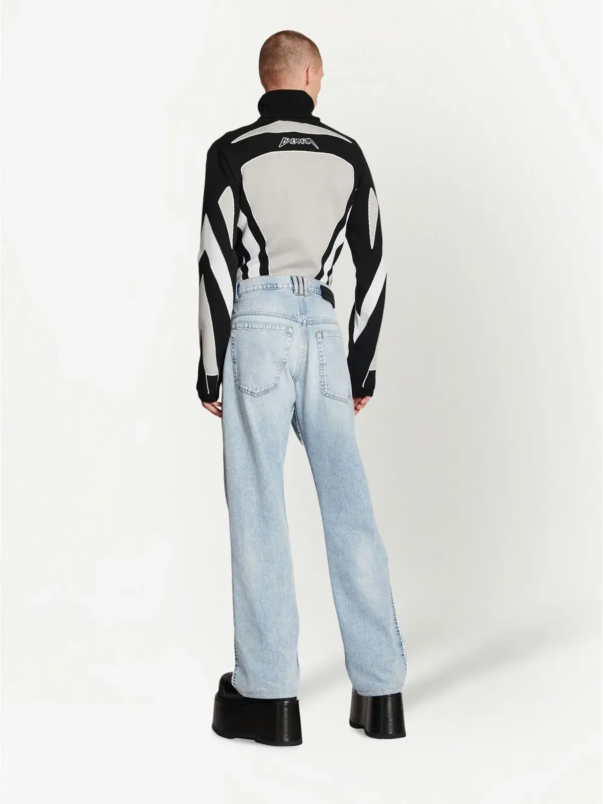 Balmain ルーズフィットストレートジーンズ - 画像4