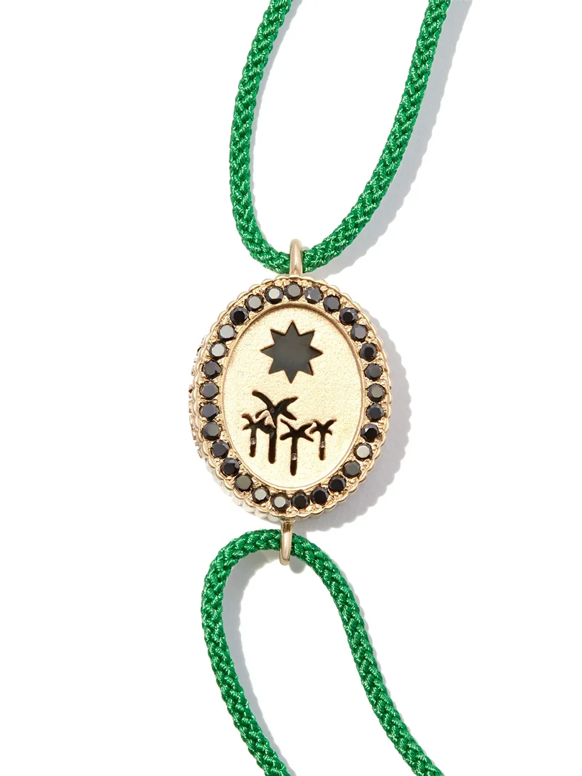 LUIS MORAIS 14K イエローゴールド パームツリー チャーム コード ブレスレット - 画像3