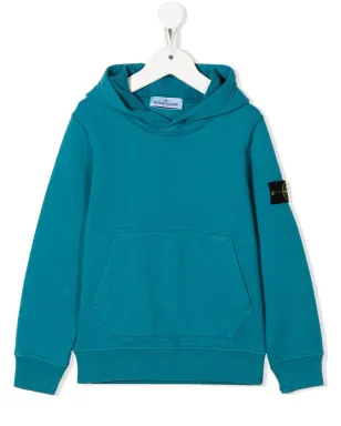 Stone Island Junior ロゴパッチフーディー - サムネイル1