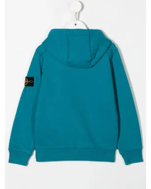 Stone Island Junior ロゴパッチフーディー - サムネイル2