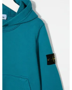 Stone Island Junior ロゴパッチフーディー - サムネイル3
