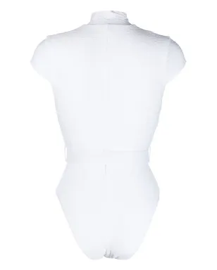 Noire Swimwear ベルト付きキャップスリーブ水着 - サムネイル2